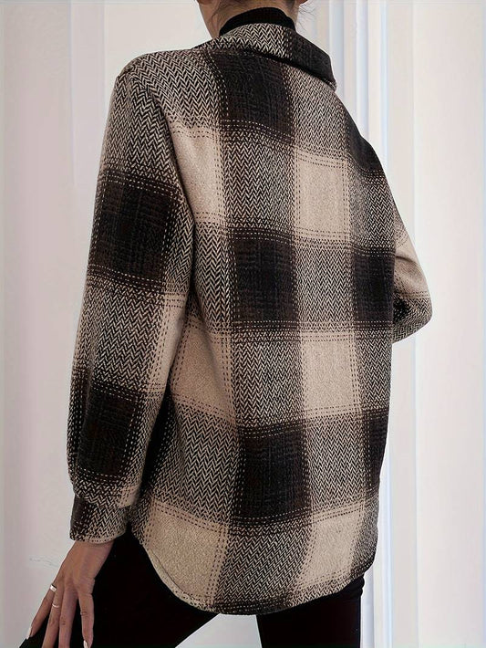Elegant Checkered Jacket
