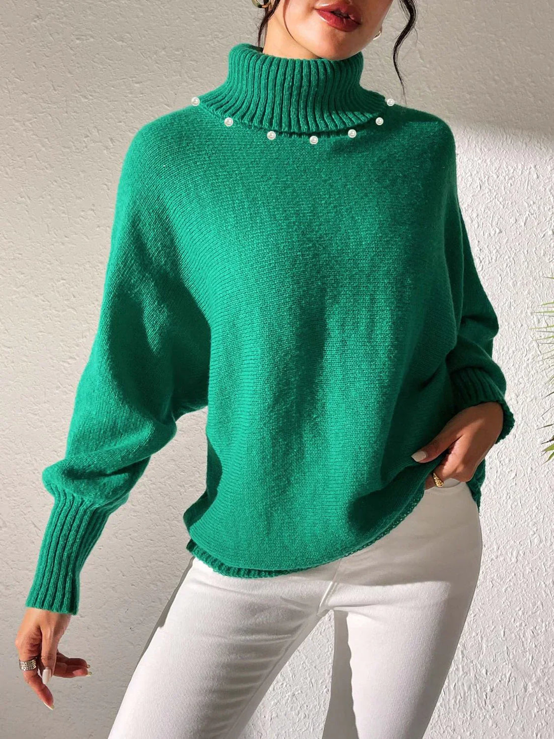 Women's turtleneck sweater