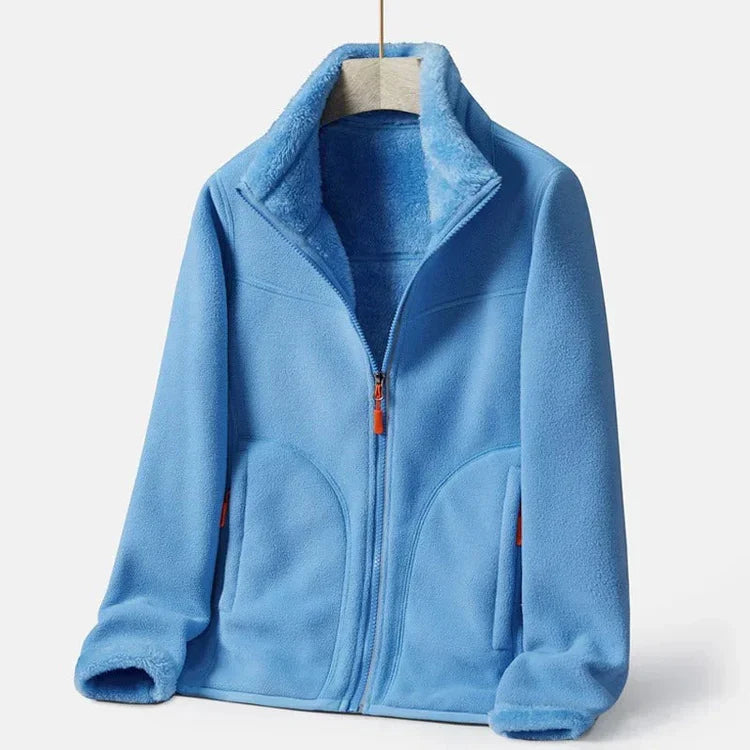 Women's double-breasted warm jacket