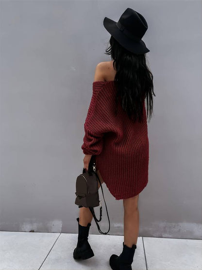 Women's oversized midi sweater