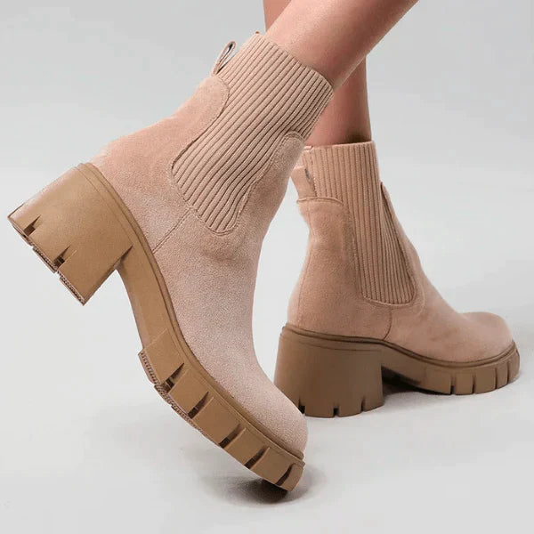 Women's elastic band winter boots