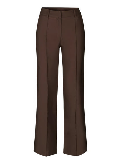 Women's slim fit straight pants with design splicing