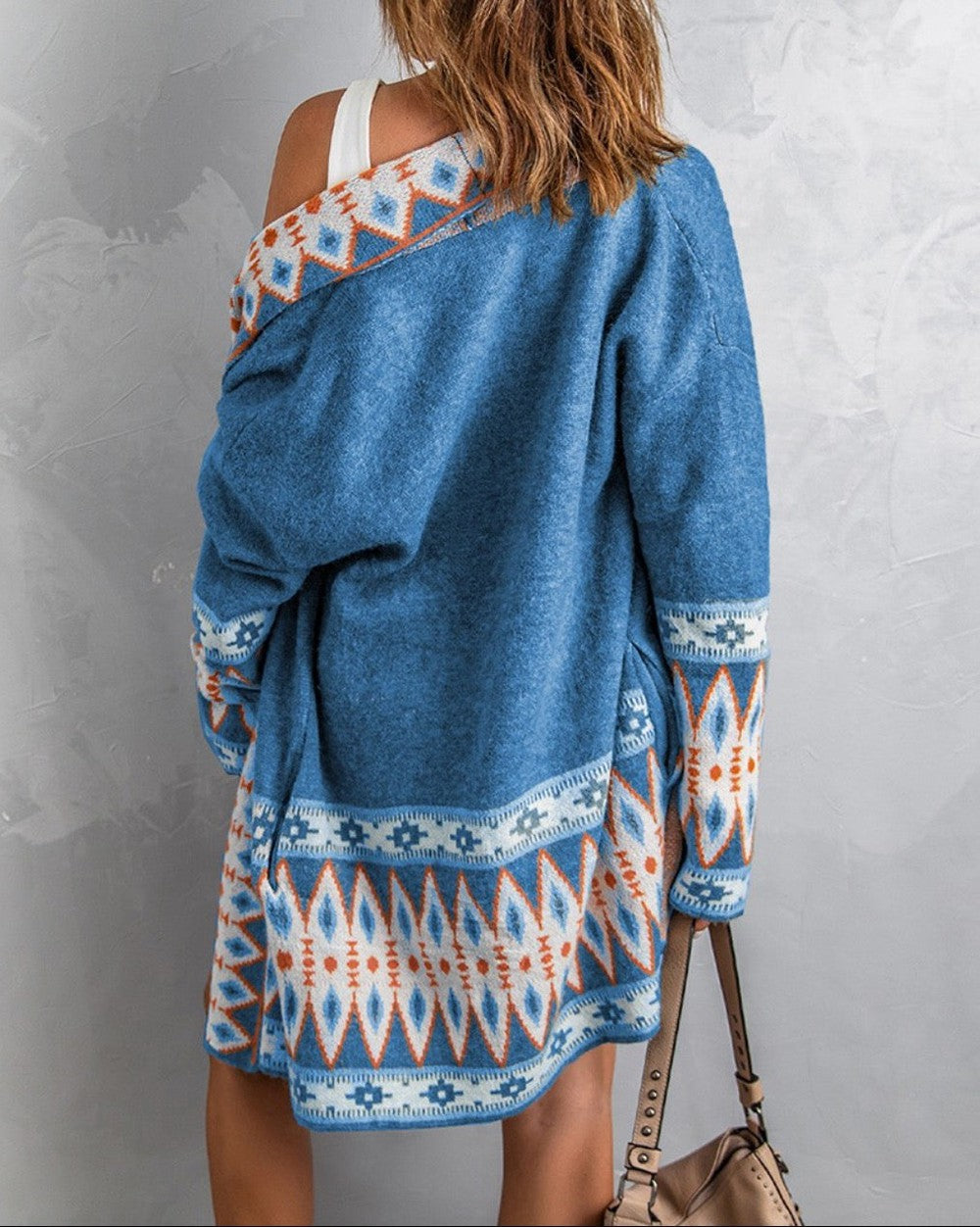 Printed Cardigan