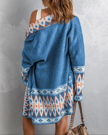Women's printed cardigan