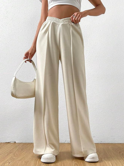 Meran - Elastic waistband Wide trouser legs