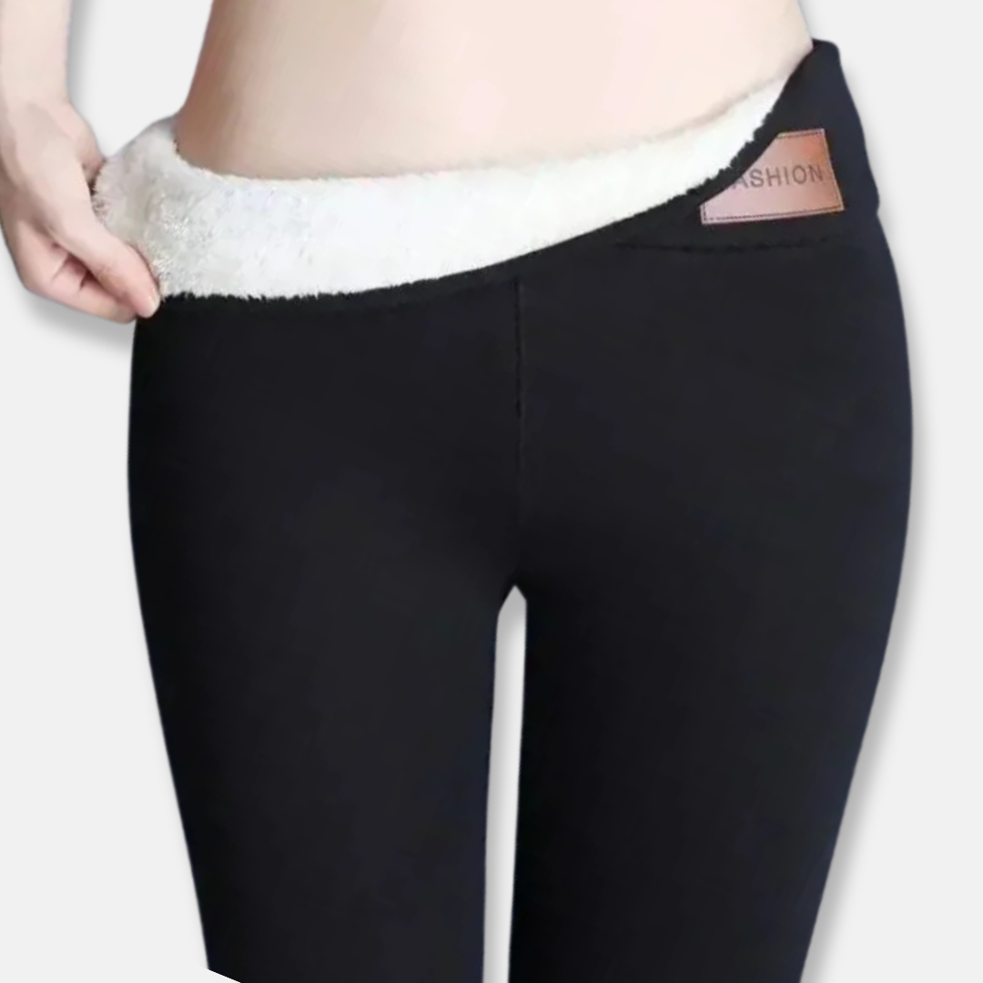 Fleece Lined High Waist Slim Fit Leggings 