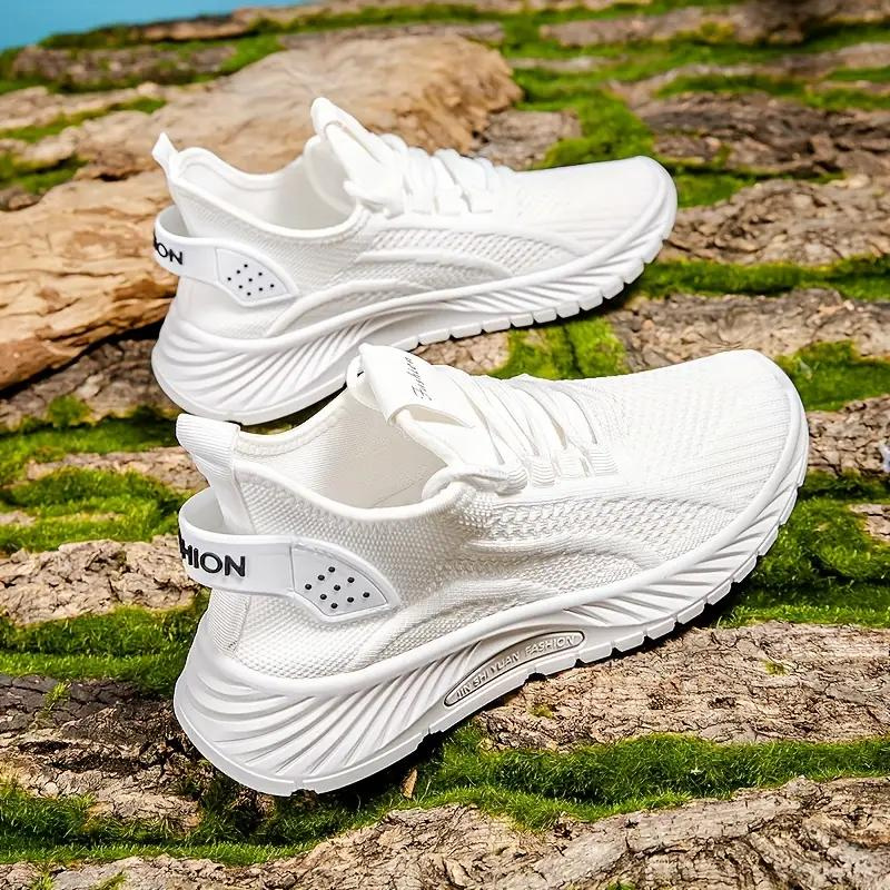 Women's Athletic Sneakers - Breathable Mesh - Slip-On Sock Fit - Chunky Grip Sole