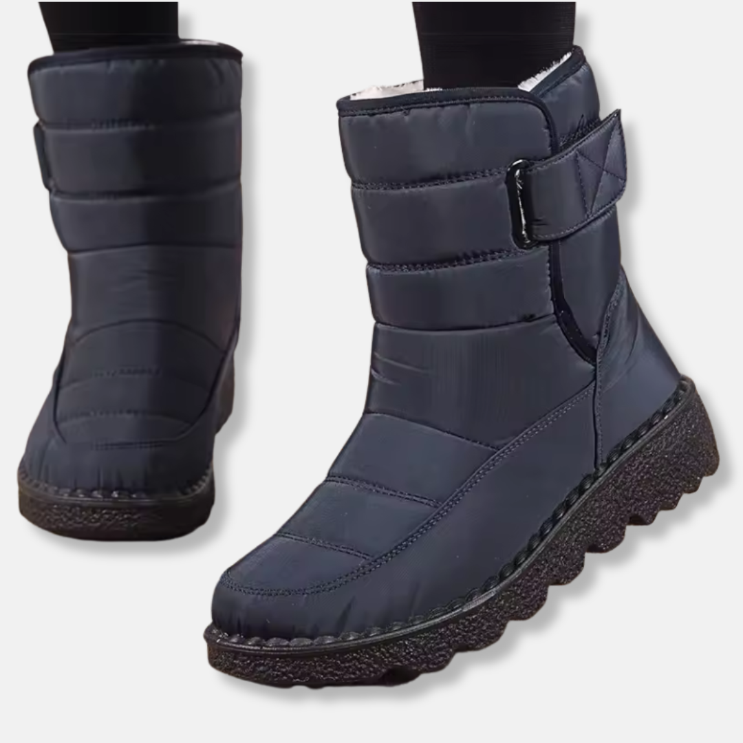 Quilted Insulated Slip-Resistant Mid-Calf Boots