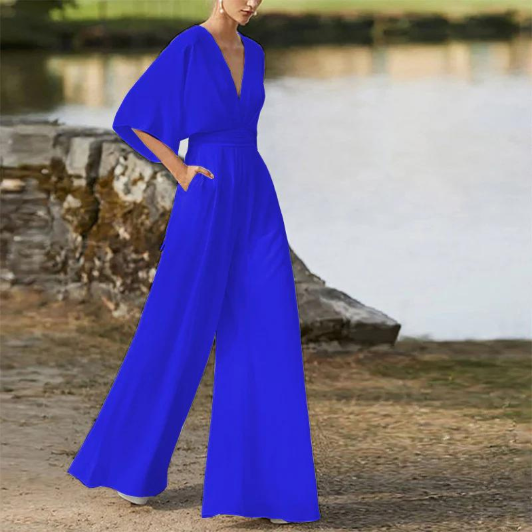 Women’s Half-Sleeve Jumpsuit – Stylish and Elegant Apparel