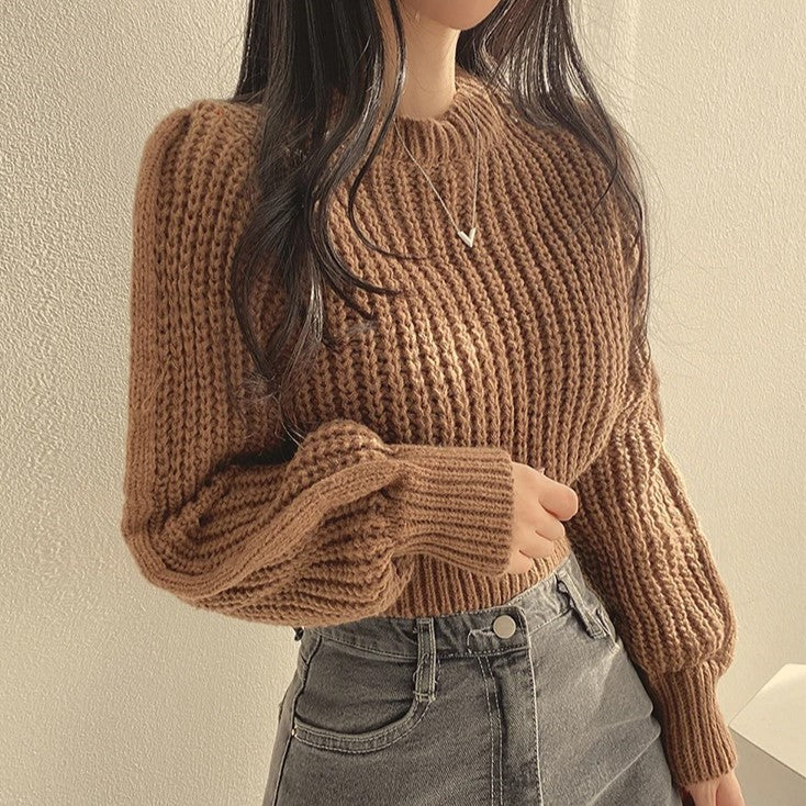Women's cropped sweater