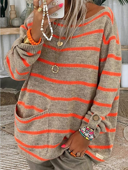 Women's striped light sweater