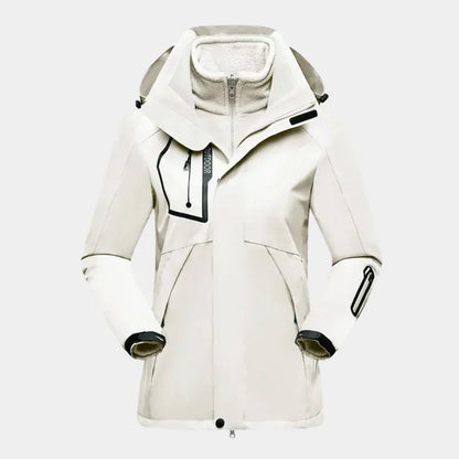 Waterproof ski long sleeve jacket for women