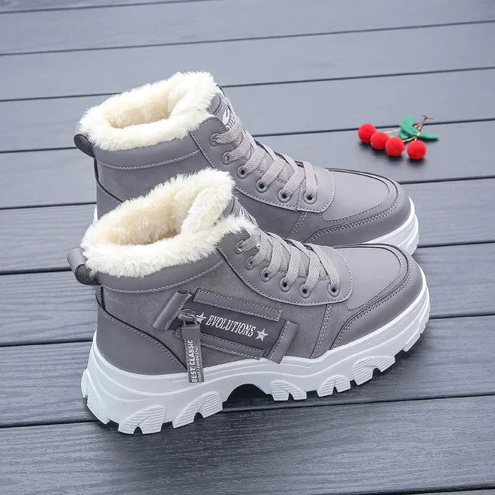 Women's thick cotton snow boots