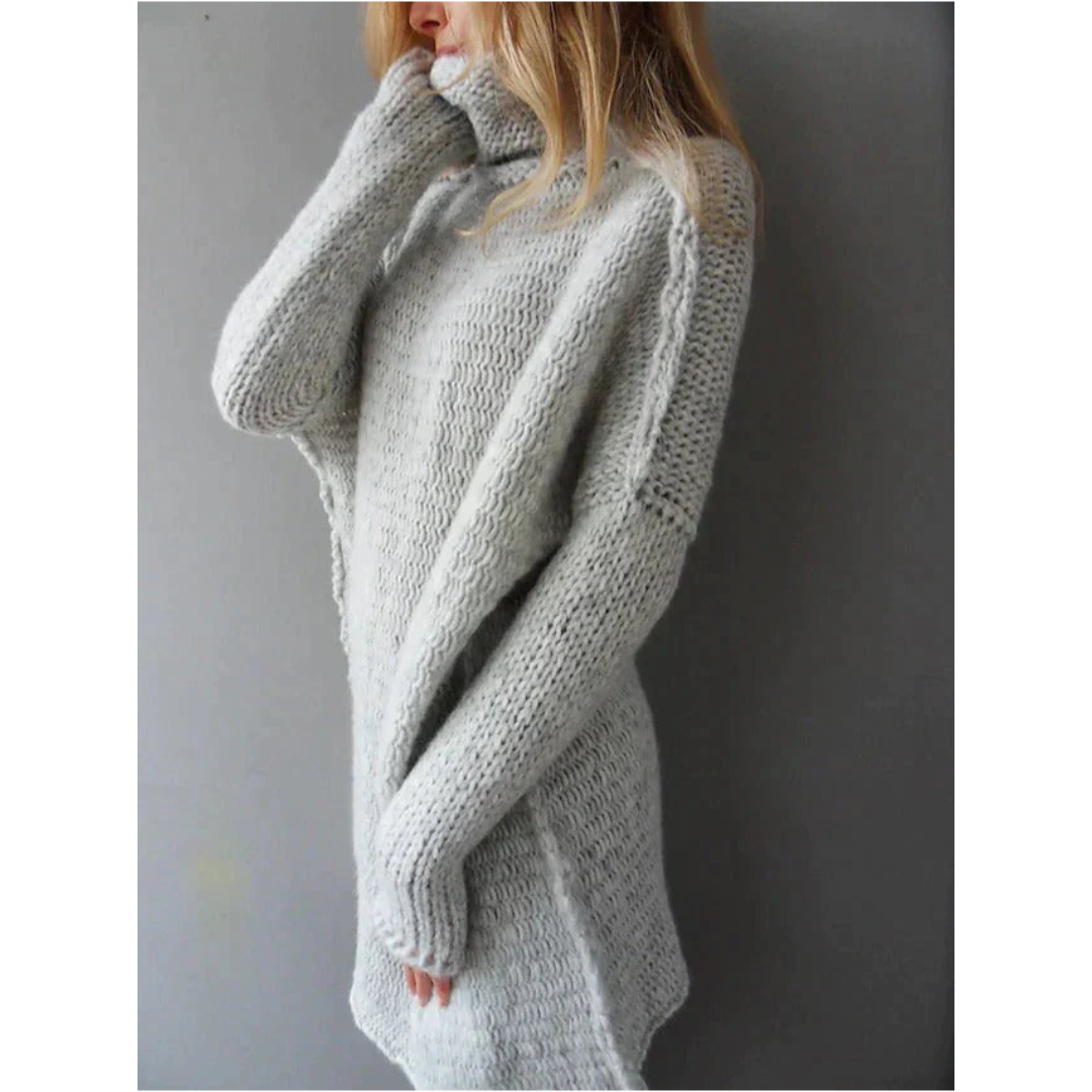 Chunky Knit Oversized Fit Sweater Tunic 