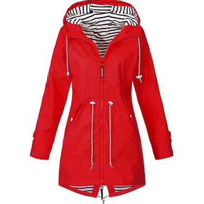 Women's waterproof jacket with hood