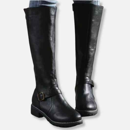 Knee-High Double Zip Boots