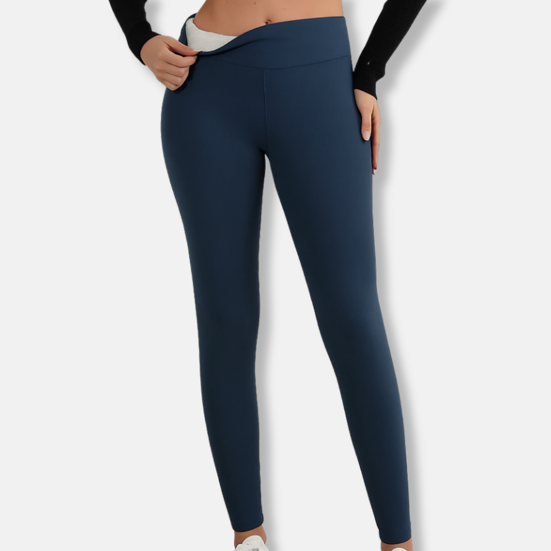 Women’s Leggings – High Waist – Plush Lined – Full Length – Body Hugging Fit