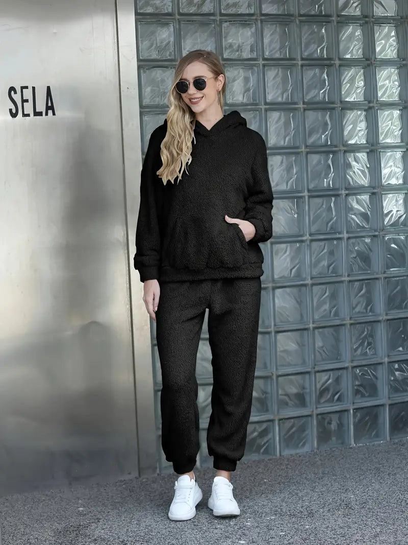 Comfortable Hooded Pocketed Casual Coat