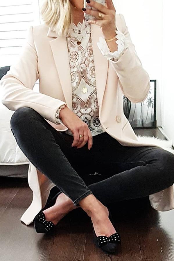 Women's elegant lace sweater