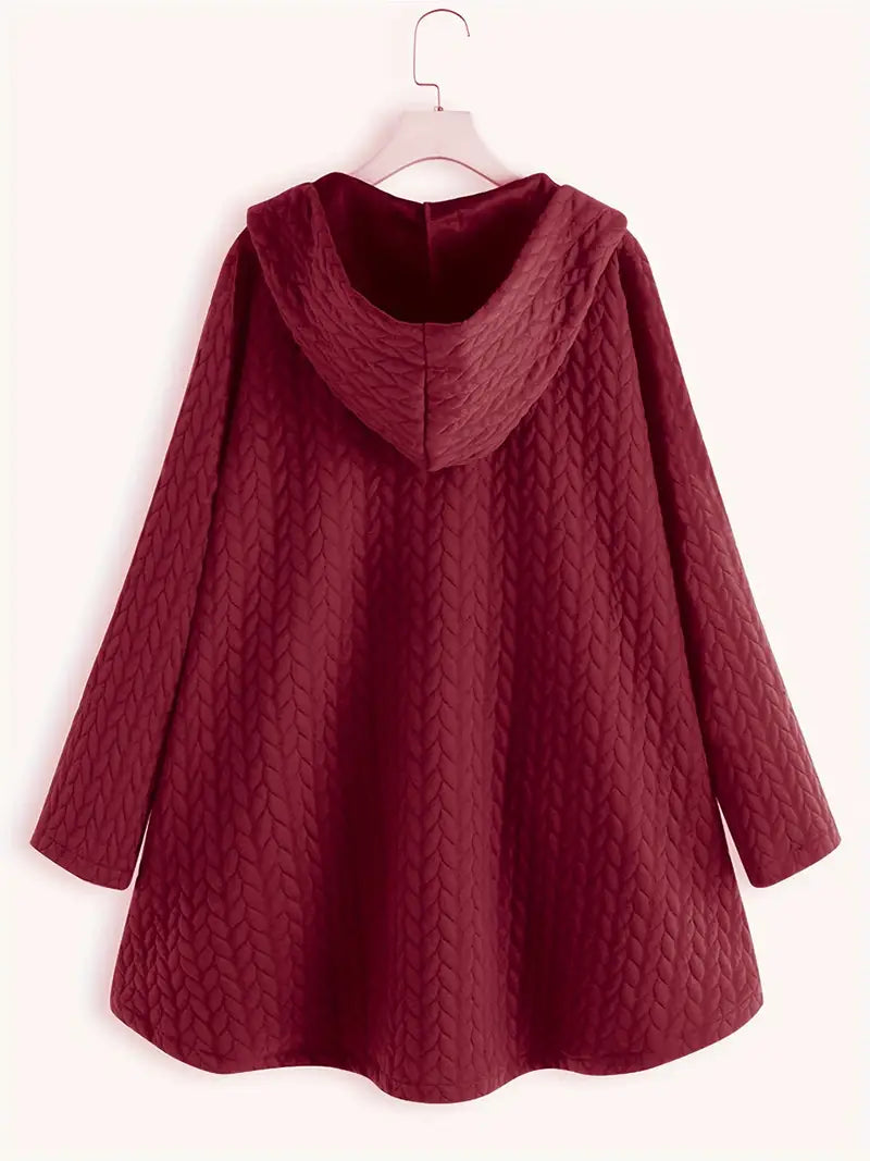 Women's quilted hooded winter coat