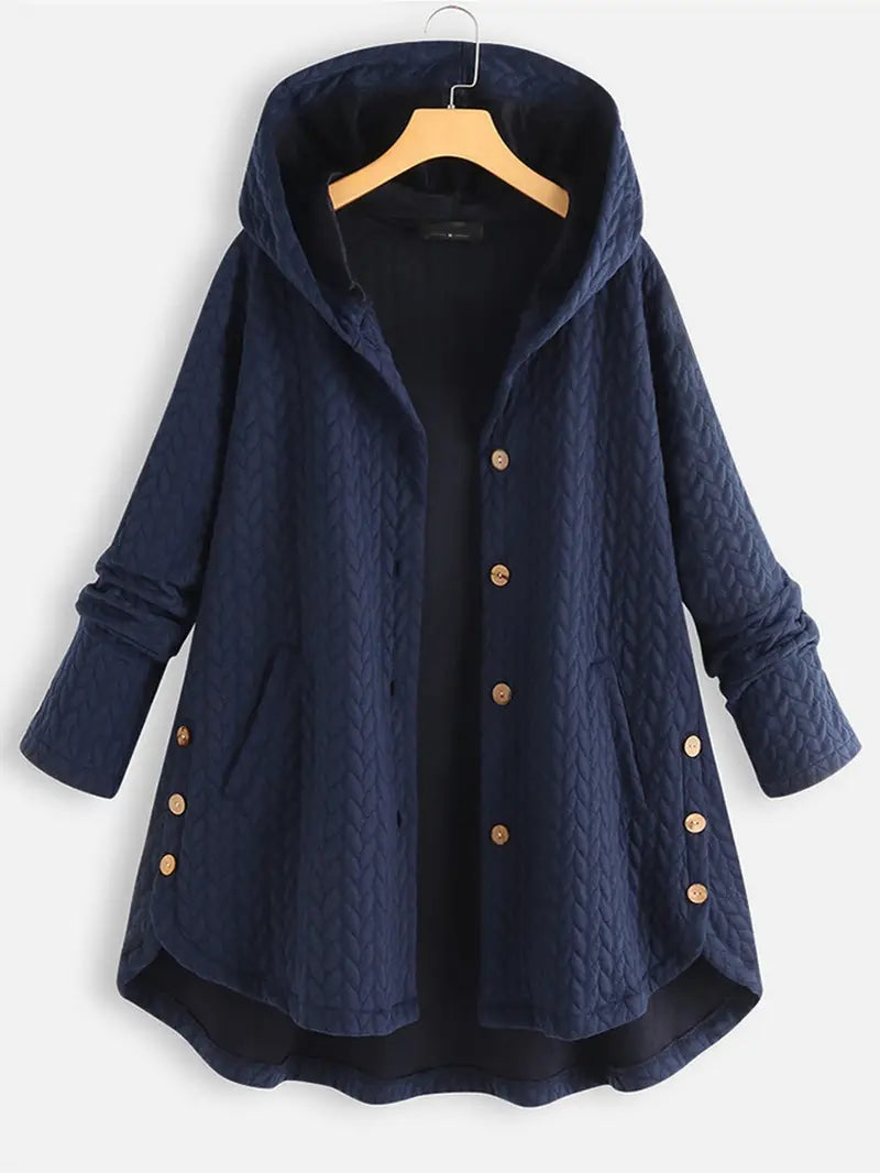 Women's quilted hooded winter coat
