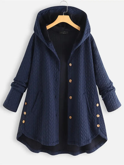 Women's quilted hooded winter coat
