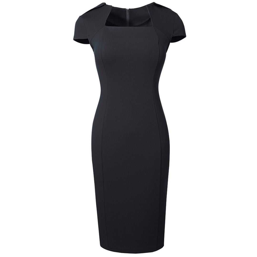 Women's Square Neck Bodycon Dress