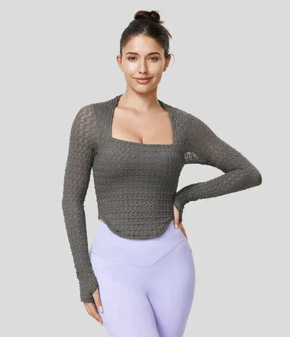 Erianne - Crop top shirt with long sleeves