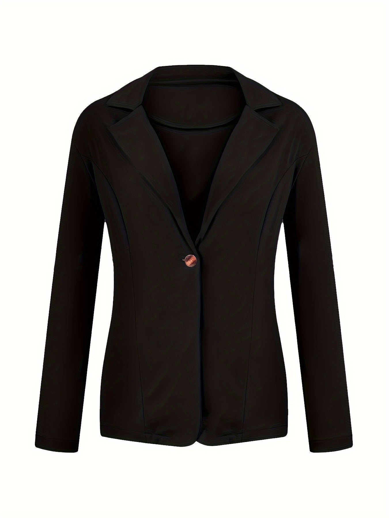 Women's slim fit lapel long sleeve blazer