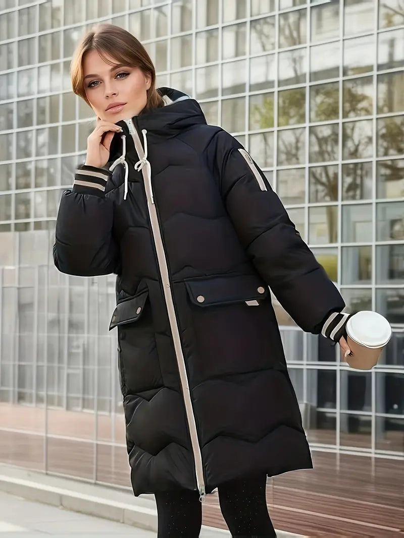 Women's thickened hooded winter coat