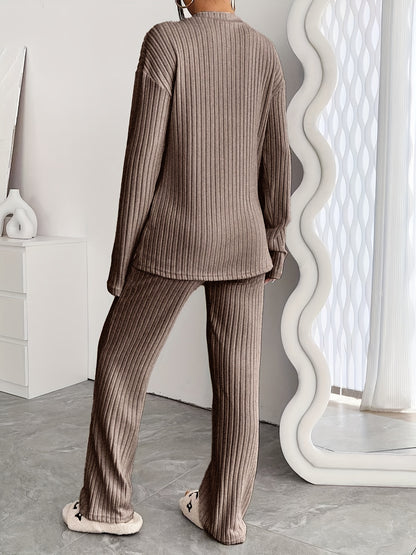 Stylish two-piece casual pants set for women