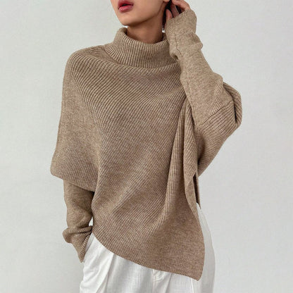 Women's apricot classic knitted sweater