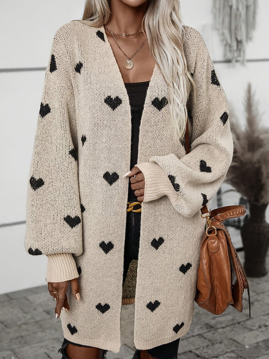 Jacquard Casual Love Jacquard Sweater
