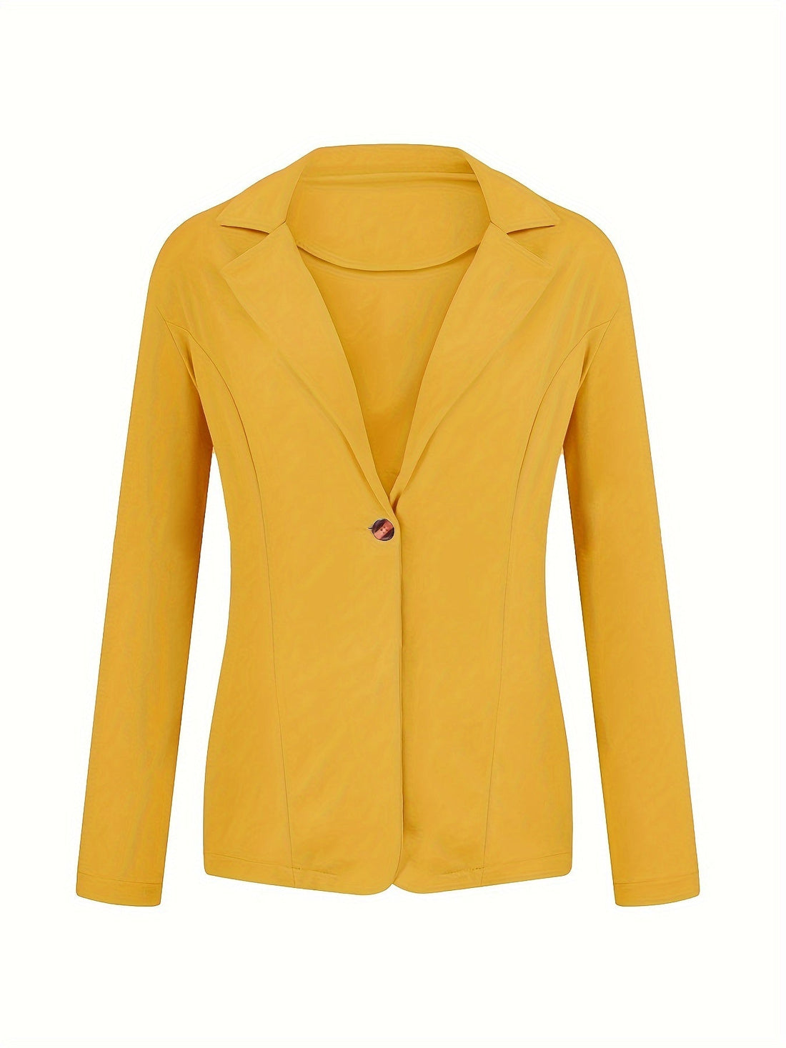 Women's slim fit lapel long sleeve blazer