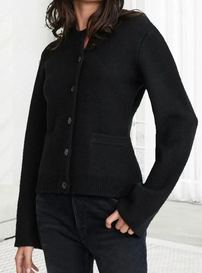 Women's comfy button down knitted cardigan