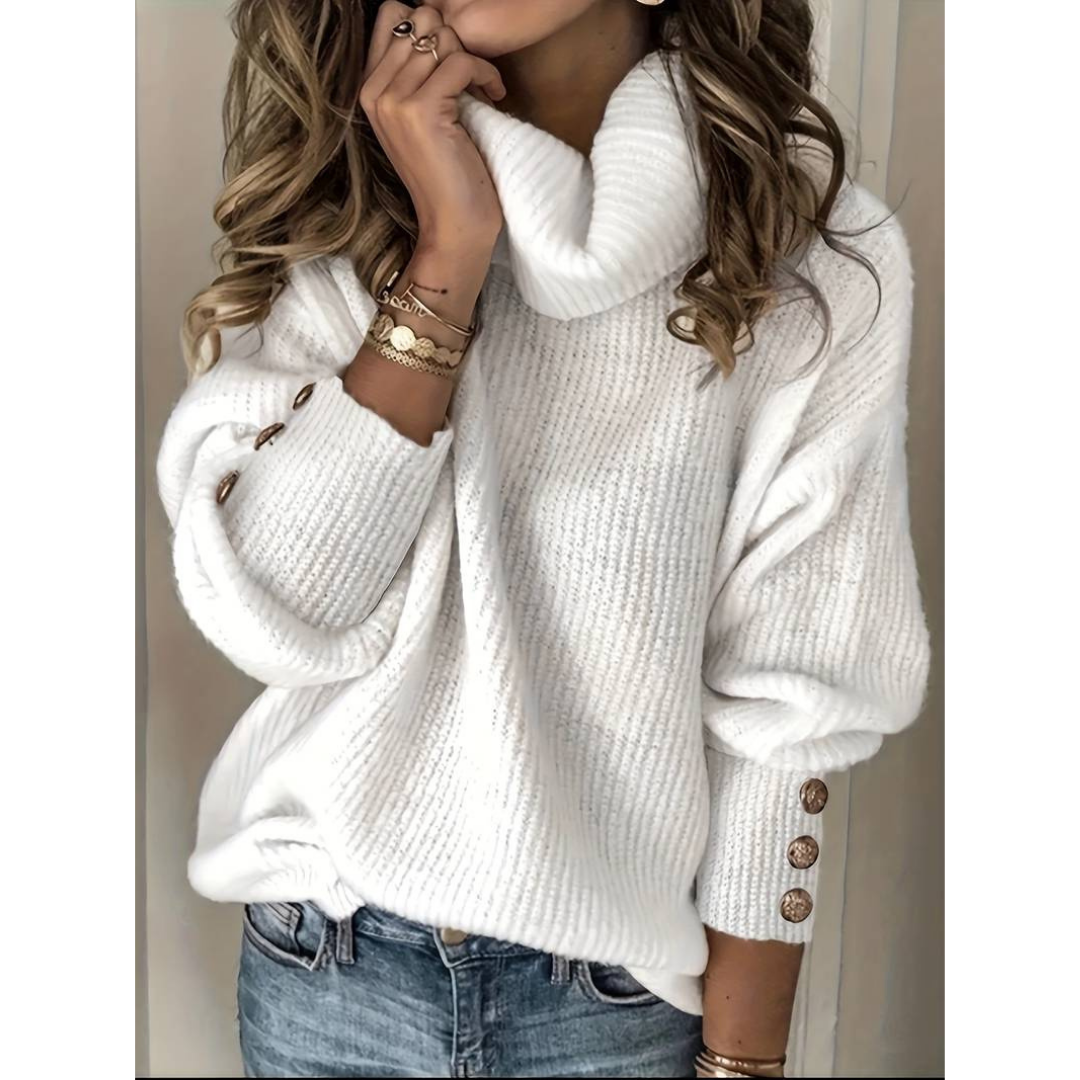 Women's  turtleneck sweater for autumn winter