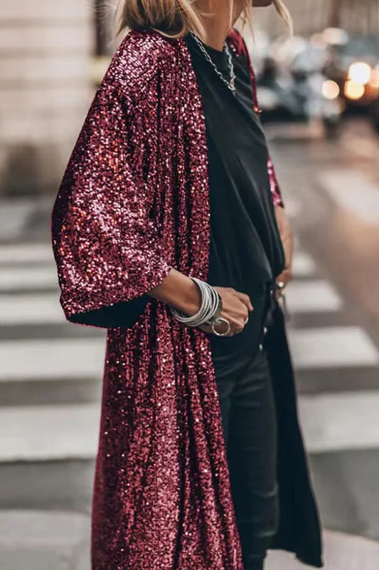 Sequin Party Fashion Cardigan Jacket