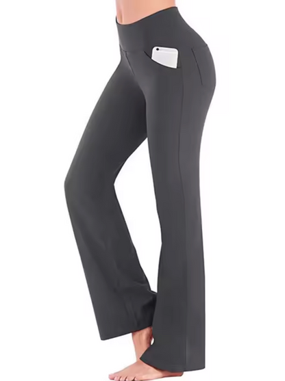 Women's elegant stretchable flared trousers