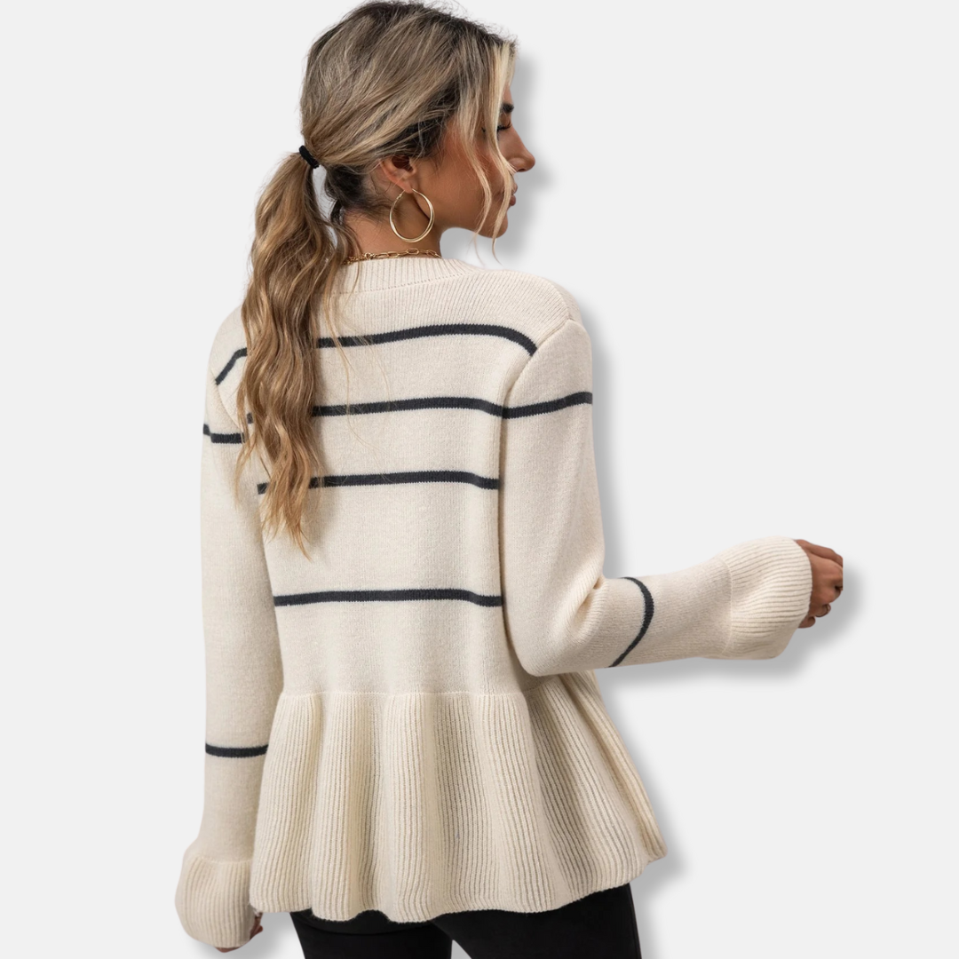 Fine Gauge Knit Hip Length V-Neck Cardigan