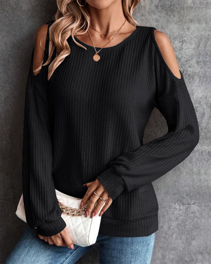 Women's off-shoulder sweatshirt