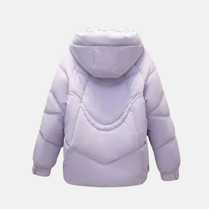 Veronica Hooded Puffer Jacket | Quilted Relaxed Fit Jacket
