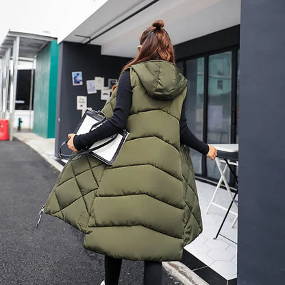 Mira - Elegant Long Coat with Hood