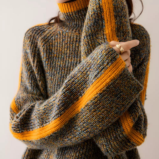 Thick Turtleneck Retro Sweater