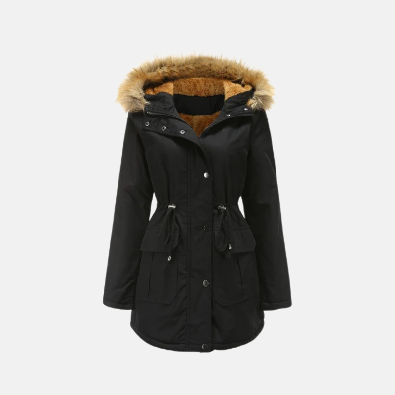 Fleece Lined Tailored Fit Parka Jacket 