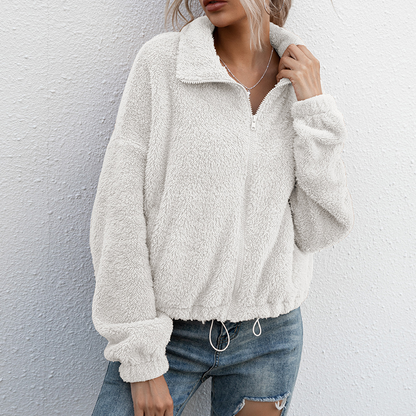 Women's plush fur jacket