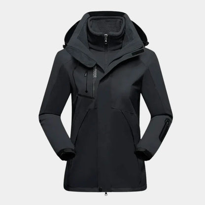Waterproof ski long sleeve jacket for women