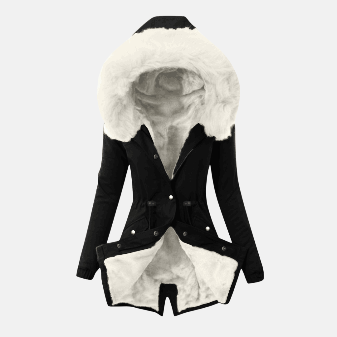 Plush-Lined Slim Fit Button Front Jacket 