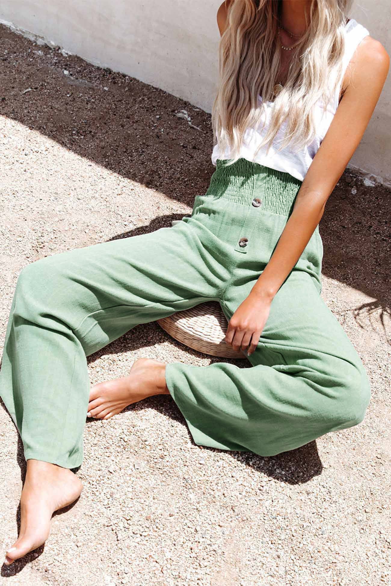Women's high waist wide leg trousers