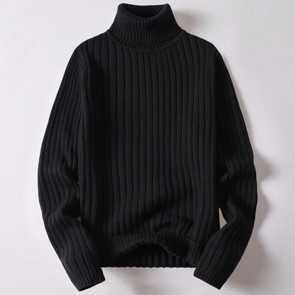 Unisex Turtleneck Sweater - Ribbed Knit - Long Sleeve - Warm & Comfortable Fit