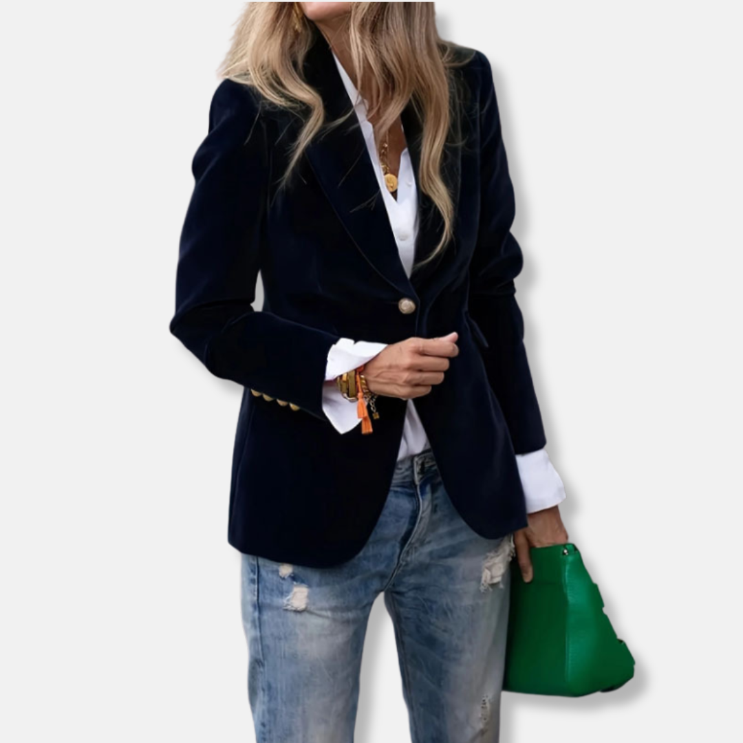 Women’s Blazer - Velvet - Slim Fit - Notch Lapel